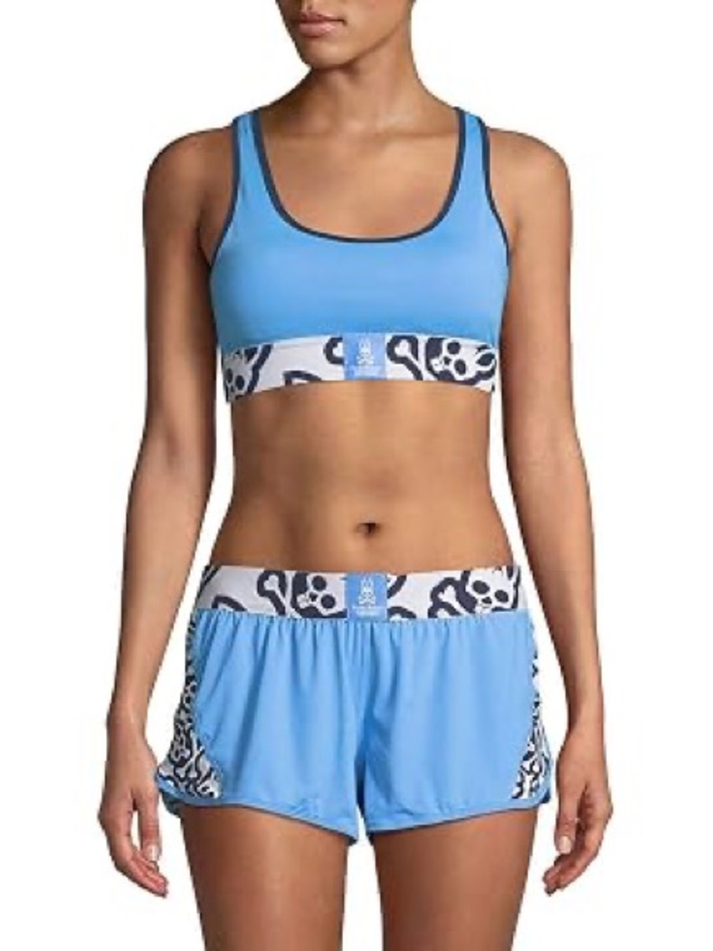 PSYCHO BUNNY TRACK SHORTS LARGE FITNESS GYM RUNNING WORKOUT